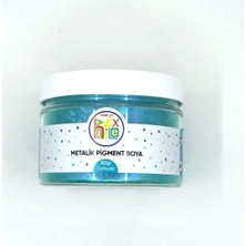 Xml Bayiciniz Tr Hobiflex Epoksi Reçine Metalik Sedefli Pigment Toz Boya Turkuaz Renk 50 gr