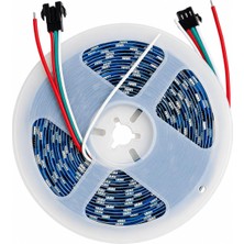 Xml Bayiciniz Tr 24V Piksel Rgb Şerit LED 5 Metre Running Rgb Hareketli Efektli IP20