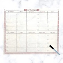 Kendiliğinden Yapışkanlı Haftalık Planlayıcı 40CM-50CM