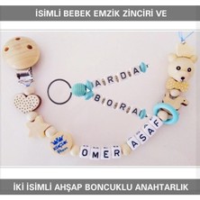 Xml Bayiciniz Tr Isimli Bebek Emzik Zinciri ve Iki Isimli Anahtarlık Seti