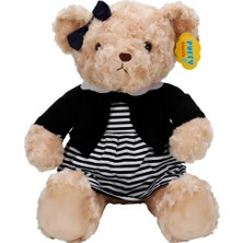 Bm Kıyafetli Peluş Ayı Takım Elbiseli Ayı 37 cm