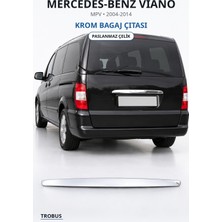Trobus Mercedes-Benz Viano 2004-2014 Uyumlu Krom Bagaj Çıtası Paslanmaz Çelik