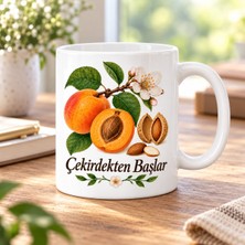 Ulu Pazarlama Çekirdekten Başlar Tasarımlı Porselen Kupa - Model 525