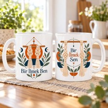 Ulu Pazarlama Bir Ilmek Ben ve Bir Ilmek Sen 2'li Porselen Kupa Seti - Model 557