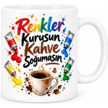 Bşk Virgo Renkler Kurusun Kahve Soğumasın Tasarımlı Porselen Kupa - Model 524 BSK2026