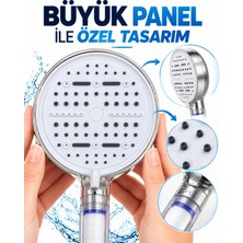 Bm 6 Modlu Filtreli Duş Başlığı Büyük Panel Su Tasarruflu Çok Fonksiyonlu Beyaz Duş Başlığı