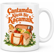 Ny Joy Çantamda Küçük Bir Kaçamak Tasarımlı Porselen Kupa - Model 515