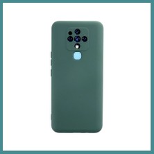 Bezos Tecno Camon 16 Uyumlu Kılıf Nano Içi Kadife Silikon - Koyu Yeşil Mac