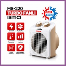 Bezos Turbo Fanlı Elektrikli Sıcak ve Soğuk Isıtıcı - 3 Kademe Rengaren