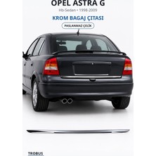 Trobus Opel Astra G 1998-2009 Uyumlu Krom Bagaj Çıtası Paslanmaz Çelik