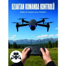 Bmk 4K Hd Kameralı Katlanabilir Drone Sabit Yükseklik Destekli Uzaktan Kumandalı Drone