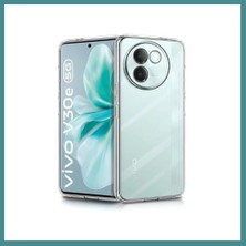 Bezos Vivo V30E Uyumlu Kılıf Lüx Şeffaf Silikon Mac