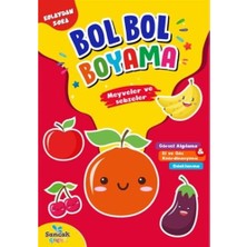 Sancak Çocuk Meyveler ve Sebzeler - Kolaydan Zora Bol Bol Boyama