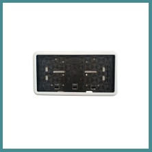 Bezos Çerçeveli Dikdörtgen Plakalık Plaka Altlığı Beyaz 32X17CM 1 Adet Mac