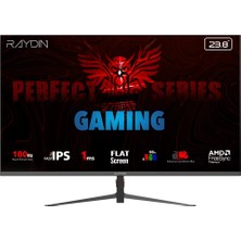 Raydın MM24DFI-180HZ, 23.8'', 1ms, 180Hz, Full Hd, 300 Nits, Hdmı, Dp, IPS Led, Flat, Frameless, Freesync Gaming Monitör