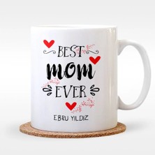 BK Gift Kişiye Özel En Iyi Anne Tasarımlı Beyaz Kupa Bardak - 5