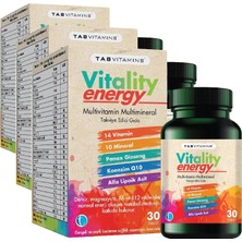 Tr Vitality Energy 30 Tablet Multivitamin Multimineral (3 Paketi)