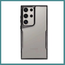 Bezos Samsung Galaxy S25 Ultra Uyumlu Kılıf Boyi Silikon Kapak - Siyah Mac