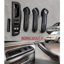 GCP German Car Parts Bora Iç Kapı Tutamağı Set -Golf 4iç Kapı Kol Karbon