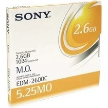 Sony EDM-2600B 5.25 2.6 GB Kapasiteli Manyetik Optik Disk (T1717)