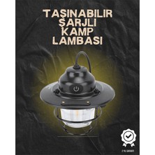 Kamp ve Bahçe Için Retro LED Fener – Sıcak Işık, Uzun Ömürlü Batarya