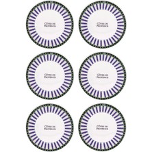 The Mia Prc Yemek Tabağı 6lı Set 20 cm Çok Renkli Yemek Tabağı