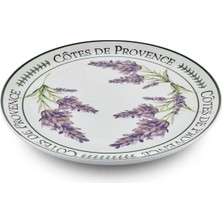 The Mia Prc Servis Tabağı 30 cm Çok Renkli Desenli Desenli Seramik Servis Tabağı