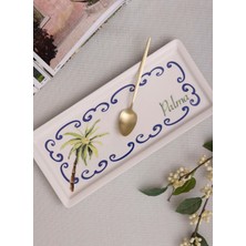 The Mia Palma D.gen Servis Tabağı 35X16 cm Çok Renkli Servis Tabağı