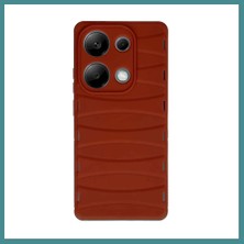 Bezos Redmi Note 13 Pro 4g Uyumlu Kılıf Bibercas Silikon Kapak - Kırmızı Mac