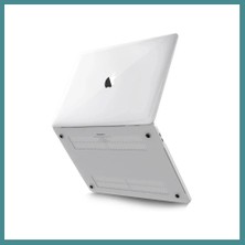 Bezos Macbook Pro 16.2 2021 Macbook Buzlu Kapak - Şeffaf Mac