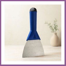 Bezos Metal Kazıma Spatulası 120 mm Plastik Saplı Rengaren