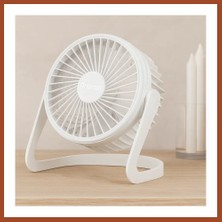 Bezos USB Şarjlı Masaüstü Fan 14.5X14.1 cm Pvc Gövde Pro