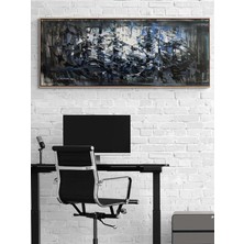 Simurg Sanatevi Fısıldayan Zaman Yağlı Boya Tablosu - Tuval Üzerine El Yapımı - 150 x 60 cm