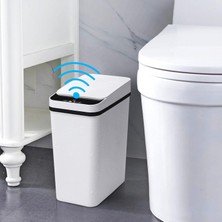 Die Grup Tr Banyo Akıllı Fotoselli Çöp Kovası, 2,2 Galon Otomatik Hareket Sensörü Kapaklı Çöp Kovası, Mutfak, Ofis, Oturma Odası, Tuvalet, Yatak Odası, Rv Için Elektrikli Su Geçirmez Dar Küçük Çöp Kovası