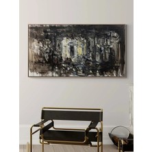 Simurg Sanatevi Geçmişin Yankıları Yağlı Boya Tablosu - Tuval Üzerine El Yapımı - 150 x 80 cm