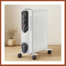 Bezos 11 Dilimli Yağlı Radyatör Isıtıcı 2500W Ayarlı Termostat Pro