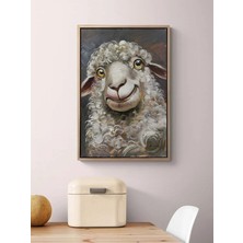 Simurg Sanatevi Masum Koyun Yağlı Boya Tablosu - Tuval Üzerine El Yapımı - 40 x 60 cm