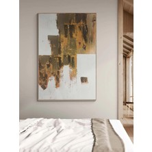 Simurg Sanatevi Boşluk ve Doku Yağlı Boya Tablosu - Tuval Üzerine El Yapımı - 120 x 180 cm