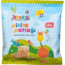 Newkid Fonksiyonel Pirinç Patlağı Şeftali Elma 50 gr