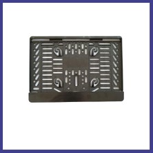 Bezos Çıtalı Kare Plastik Plakalık Motosiklet Plaka Altlığı 25X16CM Mrl