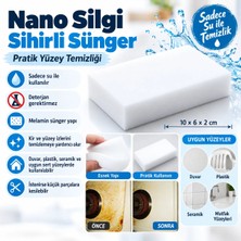 Ett Cazibiz Nano Silgi Sihirli Temizlik Süngeri BEYAZ-448647