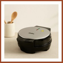 Bezos Waffle Makinesi (4'lü, Yapışmaz Döküm, Paslanmaz Üst) Pro