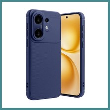 Bezos Vivo X200 Fe Uyumlu Auto Focus Karbon Kapak - Lacivert Mac