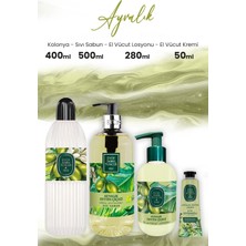Tr Eyüp Sabri Tuncer Ayvalık Zeytin Vücut Losyonu 280 Ml, Sıvı Sabun 500 Ml, Kolonya 400 ml ve