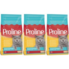 Proline Balıklı ve Pirinçli Yetişkin Kedi Maması 1,2kg - 3 Adet