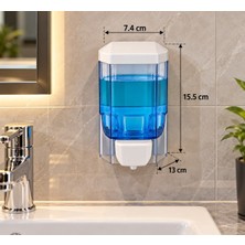 ACAR SU ARMATÜRLERİ Sıvı Sabunluk Abs Beyaz 500ML (5 Adet Fiyatıdır)Acar F0320532