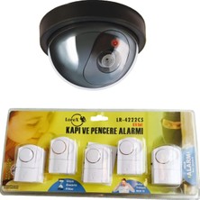 Tr Caydırıcı Dome Kamera ve 5 Adetli Kapı Pencere Alarmı, Caydırıcı Kameralı Hırsız Alarm