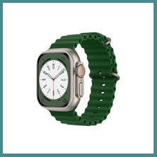 Bezos Watch 38MM Uyumlu Ocean Kordon - Koyu Yeşil Mac