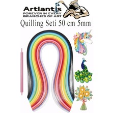 Tr Quilling Seti 5 mm Ince 1 Paket Quling Kağıt Katlama Kıvırma Sanatı Telkari Kuiling Karış