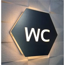 Tr Honeycomb Serisi Işıklı Wc Yönlendirme Tabelası